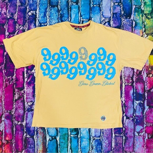 Vintage 999 Gino Green Global T-Shirt, Men's Size XL